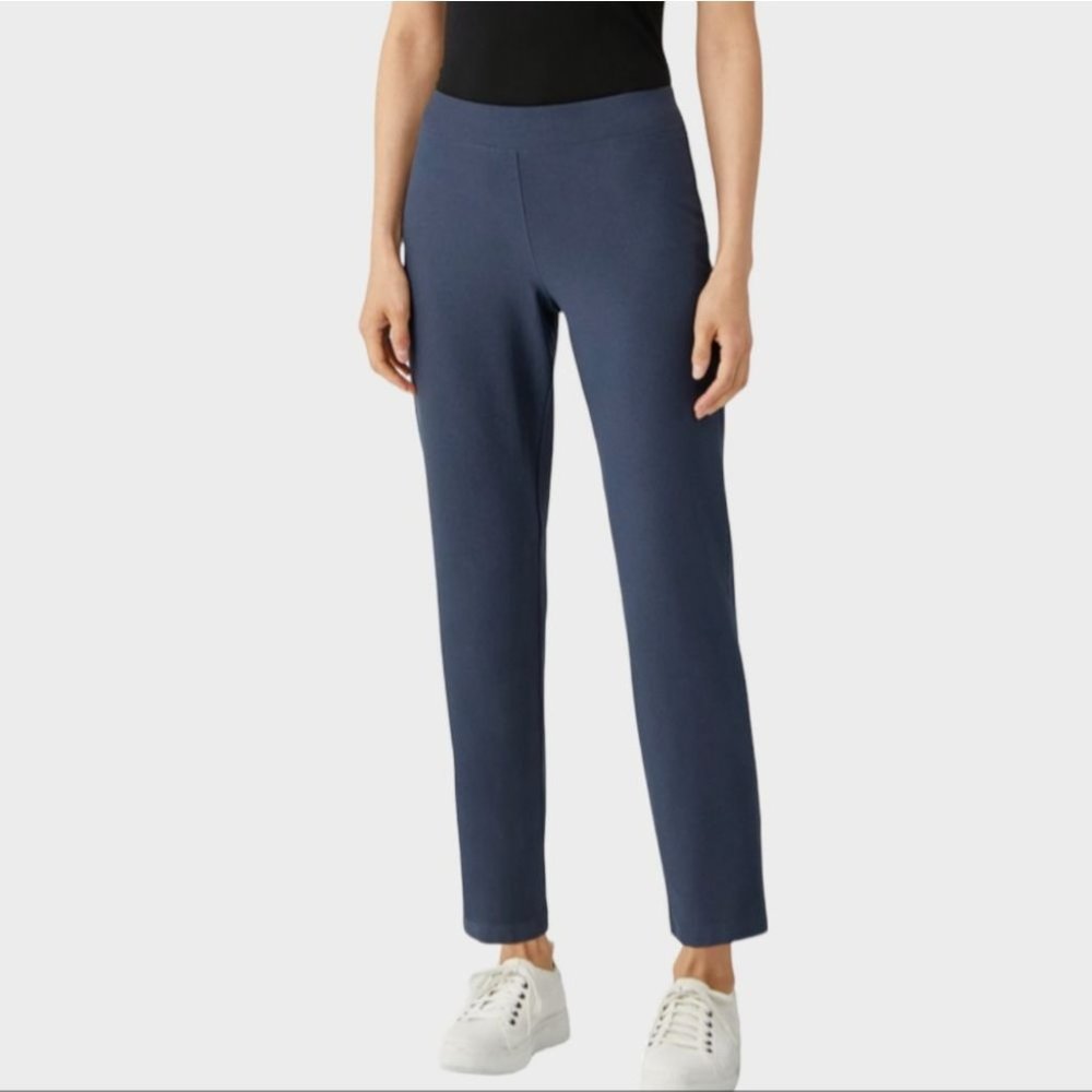 Eileen Fisher Washable Stretch Crepe Pants size Large - Ocean